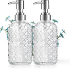 14 Oz Refillable Glass Soap Dispenser by Kaishun
