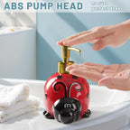RQYIXI 17 OZ Ladybug Ceramic Soap Dispenser - Image 3