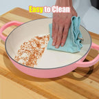 6QT Enameled Cast Iron Dutch Oven - Image 8