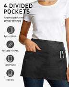 Syntus Server Apron for Men Women, Waitress Waist Apron - Image 5