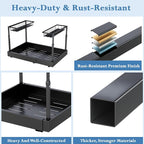 Aisslro Under Sink Organizer, 2 Tier Under the Sink Storage, Expandable - Image 5