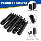 248 Pcs SAE Roll Pin Assortment Set Steel Split Expansion Pin 10 Sizes 1/16 - Image 4