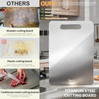 2 Pack Titanium Cutting Board -100% Pure Titanium Cutting Boards - Image 2