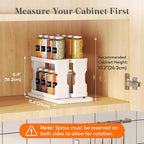 Lifewit Sliding Spice Rack for Cabinets, 6.4"H x 11.1"D x 6.1"W Slide Out Swive - Image 3