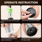 Premium Stainless Steel Salt and Pepper Grinder Set of 4 - Image 3