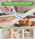 Poultry Shears – Heavy Duty Kitchen Shears & Multipurpose Kitchen Scissors - Image 4
