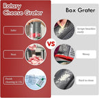 Ourokhome Rotary Cheese Grater Hand Crank, Kitchen Shredder Speed Mandolin - Image 7
