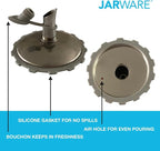 Jarware Stainless Steel Oil Cruet Lid, Regular Mouth Mason Jar Pour Spout Lid - Image 6