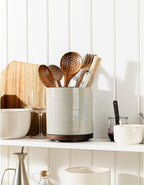 Utensil Holder, 360° Rotating Extra Large Ceramic Kitchen Utensil Holder - Image 3