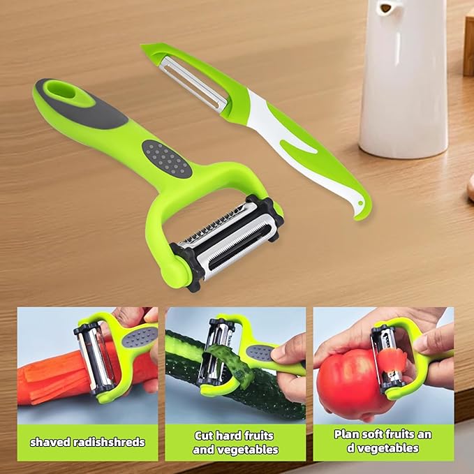 Razor-Sharp​ 4 In 1 Veggie Peelers - Image 7