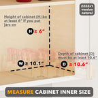 SpaceAid Bamboo Pull Out Spice Rack Organizer - Image 4