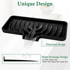 GUUKIN Sponge Holder for Kitchen Sink, Sink Caddy and Soap Tray | 10x4 inch - Image 5