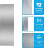 8.7 Inche Stainless Steel Cake Scraper，Double Sided Patterned Edge Stripe Edge - Image 6