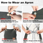BeLuyi chef apron bib tool apron - Image 5