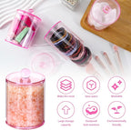 XIPENGKEJI 6 Pack Qtip Holder, Canister Apothecary Jar Set, Bathroom Jars - Image 3