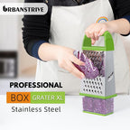 Urbanstrive Cheese Grater With Container, Professional Cheese Grater with Handle - Image 5
