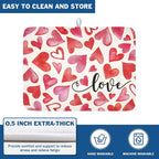 Valentine's Day Dish Drying Mat 18 x 24 Inch Heart Shaped Dish Drying Pad - Image 5