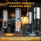 EIHO Electric Salt and Pepper Grinder Set USB Rechargeable, Upgraded External - Image 4