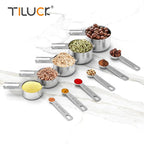 TILUCK Stainless Steel Measuring Cups & Spoons Set, Cups and Spoons, Kitchen - Image 5