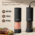 Newise Electric Salt & Pepper Grinder Set, Rechargeable - Image 4