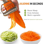 Sunkuka Potato Apple Vegetable Peeler Julienne Peeler - Image 4