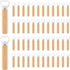 50 Pcs Wooden Bottle Opener Bulk Wooden Beer Opener Engravable DIY Bottle Opener by Yugada
