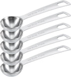 5 PCS Measuring Spoons Tablespoon Measuring Spoon 1/2 tbsp Stainless Steel by Lusofie