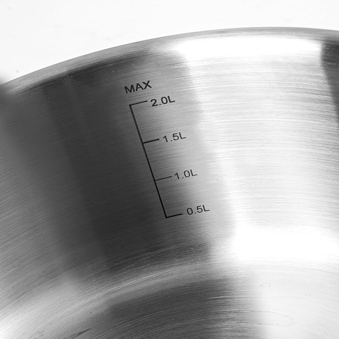 Saucepan Set with Lids, 3-Ply Stainless Steel 2QT and 3QT Cooking Pot, - Image 3