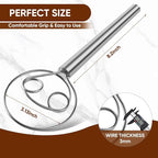 Maxjoy Danish Dough Whisk Stainless Steel Hook Dutch Style Bread Mixer - Image 3
