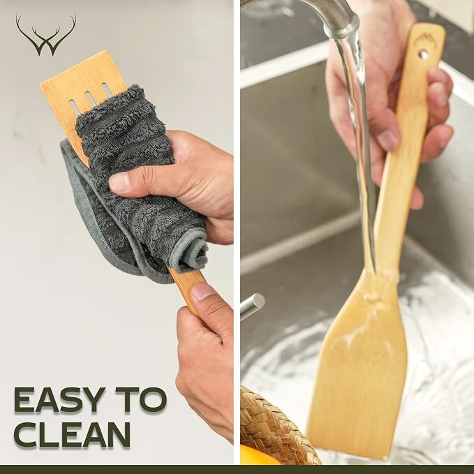 Cooking Gifts For Mom Wooden Spoons for Cooking 6-Piece - Image 8