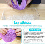 Silicone Mini Ice Cube Trays 2 Pack, 160 Small Ice Cube Molds Easy Release - Image 3