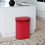 PayLessHere | 13 Gallon Stainless Steel Trash Can | Red | Automatic Touchless - Image 2