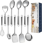 9 Pcs Cooking Utensils Set, Stainless Steel Kitchen Utensils, Heat Resistant by Unknown