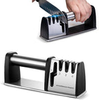 Knife Sharpeners, 4 in 1 Professional Chef's Kitchen Knife Accessories by Keaixinyu
