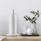 Farmhouse Paper Towel Holder Countertop White Wood Rustic Christmas Paper Towel - Image 4