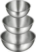 Gronivex Stainless Steel Mixing Bowls Set of 3 by GRONIVEXHOMEGOODS