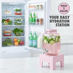 Beverage Dispenser 1 Gallon, Glass Drink Dispenser - Image 6