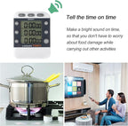 Photect 2 Pcs Digital Kitchen Timer 3 Channels Multi Timer Loud Adjustable - Image 4