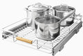 Pull out Cabinet Organizer, Heavy Duty Smooth Sliding Under Cabinet Shelves by Kitstorack