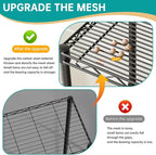 SINGAYE Metal Shelves Wire Shelving：Storage Rack Standing Units Shelf - Image 4