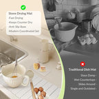 Large Stone Dish Drying Mat for Kitchen Counter, Foldable Fast-Drying - Image 5