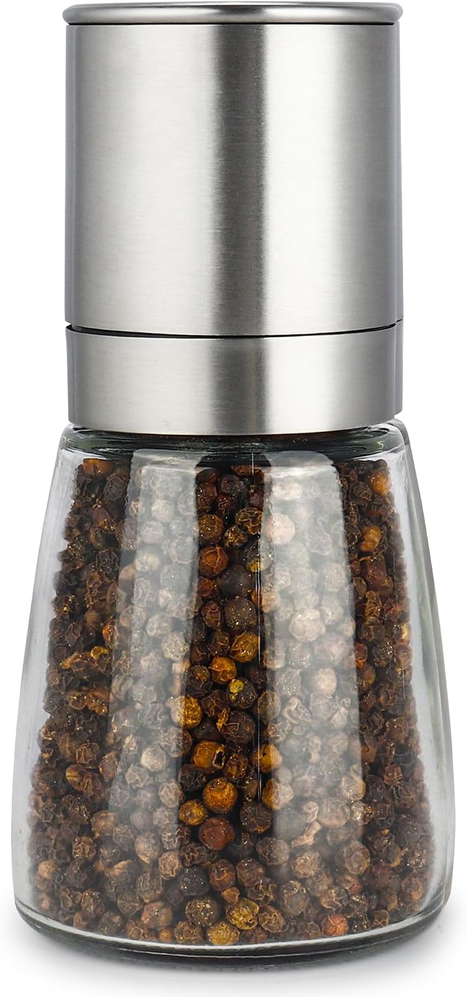 Gulex® Pepper Grinder Pepper Mill, Salt Grinder Refillable, Adjustable by Gulex