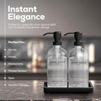 Glass Hand and Dish Soap Dispenser Set by Brighter Barns - Image 2