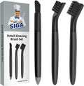 MR.SIGA Grout Cleaner Brush Set, Detail Cleaning Brush Set by MRSIGA