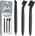 MR.SIGA Grout Cleaner Brush Set, Detail Cleaning Brush Set by MRSIGA
