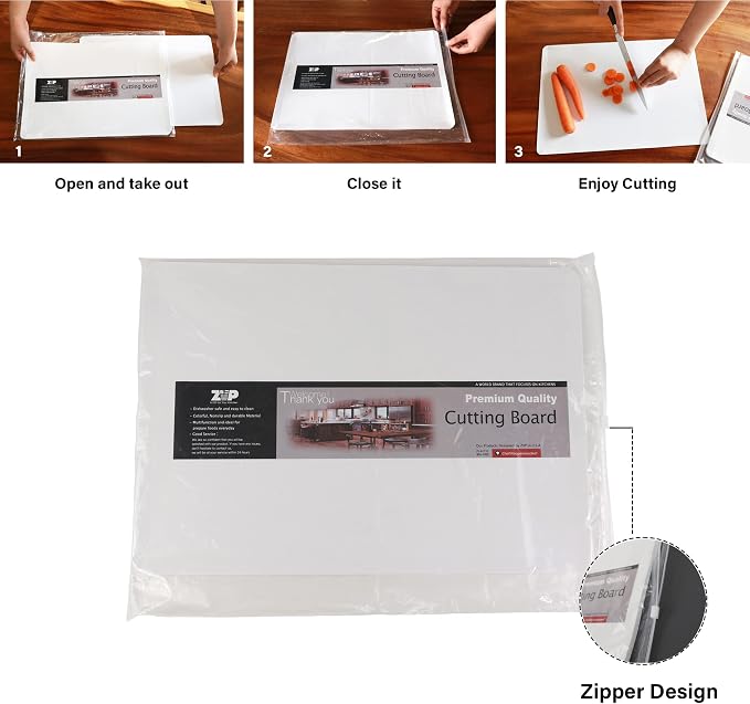 ZVP Disposable Cutting Boards 60 Count, Collapsible Cutting Board Sheet - Image 3