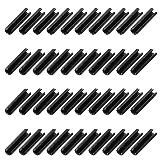 MECCANIXITY 60Pcs Slotted Split Roll Pins 1/5 Inch Dia. 4/5 Inch Length 65Mn by MECCANIXITY