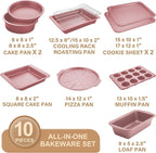 HONGBAKE Bakeware Sets, Baking Pans Set, Nonstick Oven Pan - Image 3