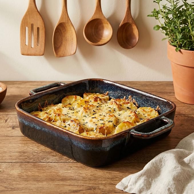 9" x 9" Porcelain Square Casserole Dishes - Image 7