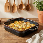 10" x 10" Porcelain Square Casserole Dishes - Image 7